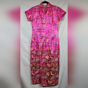 Laogudai Pink Qipao Cheongsam Sz Large Art To Wear Sexy Feminine